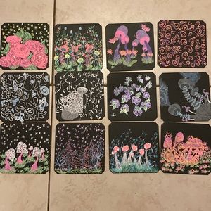 Set of 12 Handmade Illustrated Affirmation Cards 4 Intuitive Uplifting Mood